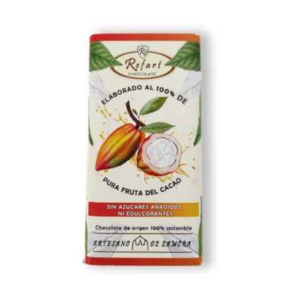 Chocolate 100% de pura fruta del cacao